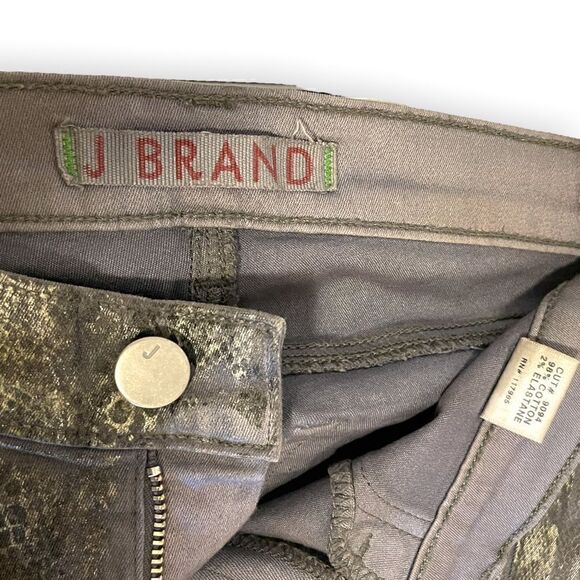 JBRAND Golden Snakeskin Print Pants |Size: 25| - Picture 6 of 9